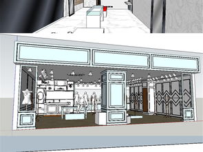 精选服装店SU模型设计图 融合时尚与空间的完美呈现