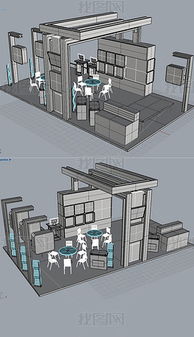 原创精致展览空间 从概念到下载的3D模型设计全流程