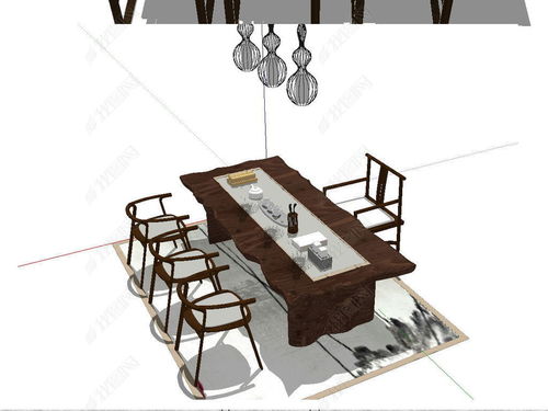 SU新中式家具组合模型设计 理念、流程与资源获取